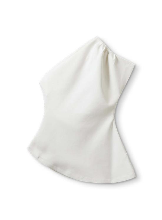  The Garment x Tomorrow 롱 스커트 더 가먼트 X 투모로우 글램 비대칭 티 크림 - OTHER BRANDS