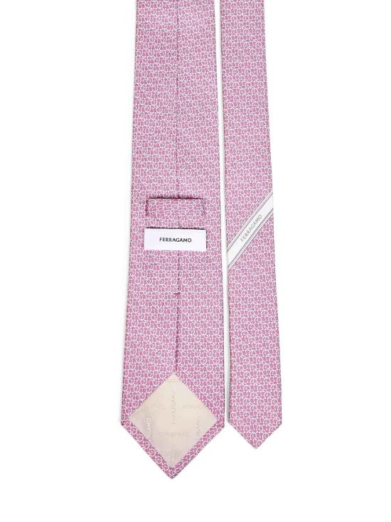  살바토레 페라가모 넥타이 페라가모 세르키오 실크 타이 핑크 - SALVATORE FERRAGAMO