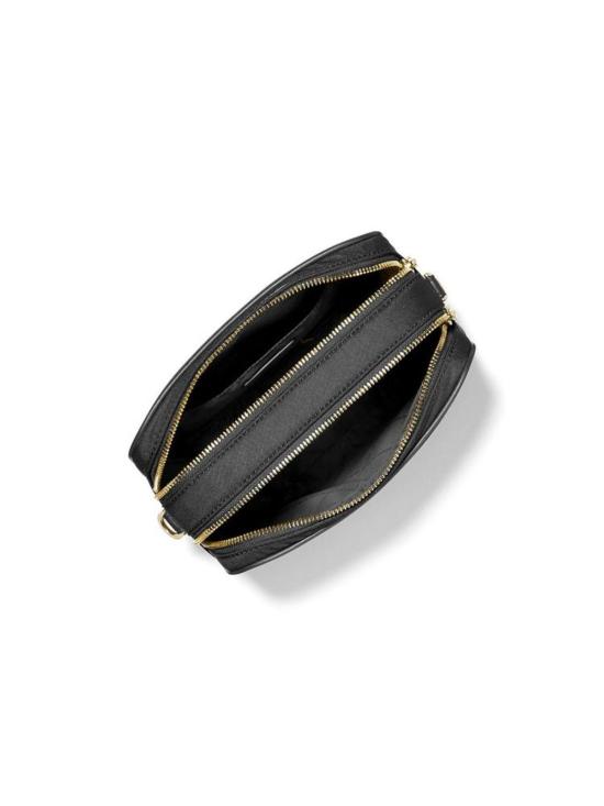  마이클 코어스 크로스백 브라이언트 미디엄 더블 지퍼 체인 카메라 크로스바디 백 블랙 - MICHAEL KORS