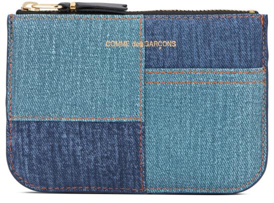  꼼데가르송 지갑 Comme Des Garçons  위드 데님 패치워크  블루 데님 - COMME DES GARCONS