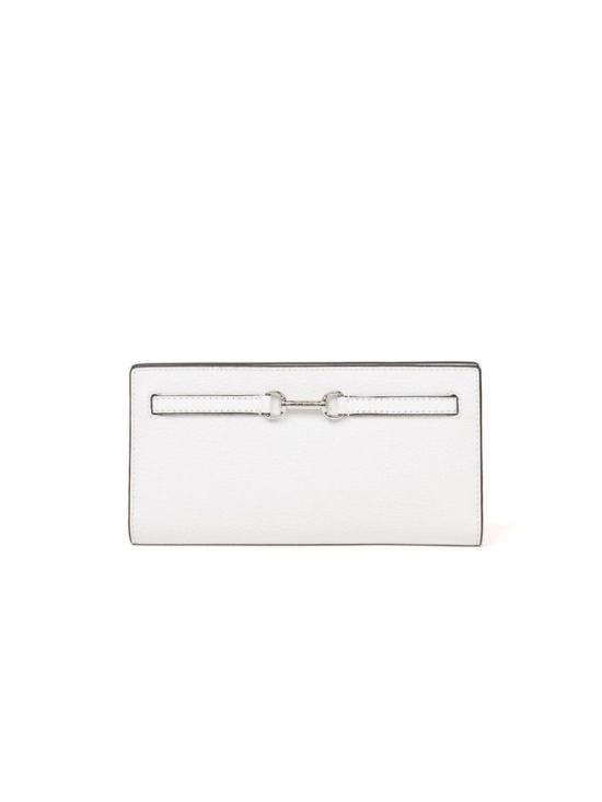  마이클 코어스 지갑 카슨 라지 스냅 월렛 옵틱 화이트 - MICHAEL KORS