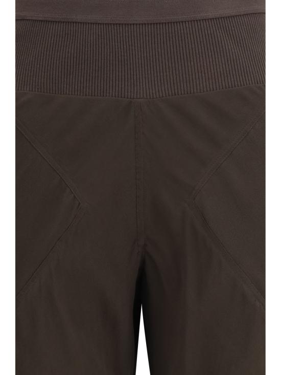  릭 오웬스 스트레이트 팬츠 바이어스 팬츠 실크 트라우저 다크 더스트 - RICK OWENS