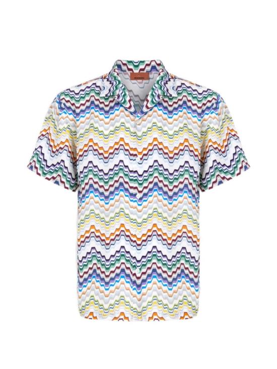  미소니 반팔 셔츠 미쏘니 비스코스  멀티컬러 - MISSONI