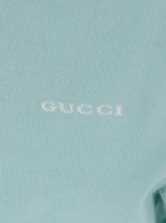  구찌 폴로 티셔츠 폴로 셔츠 라이트 블루 - GUCCI