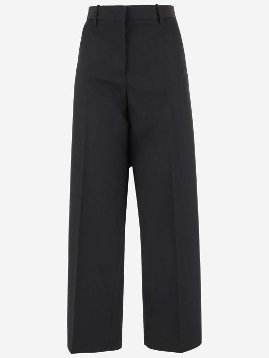  질샌더 스트레이트 팬츠 질 샌더 울 팬츠 블랙 - JIL SANDER