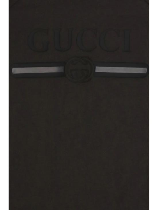  [키즈] 구찌 티셔츠 로고 아동용 티셔츠 더스티 다크 그레이/MC - GUCCI