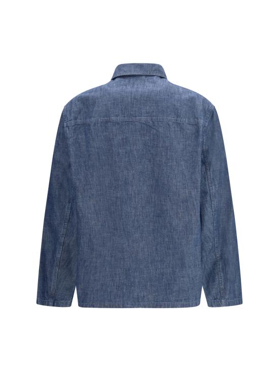  질샌더 데님 자켓 질 샌더 오버셔츠 샴브레이 코튼 재킷 인디고 - JIL SANDER