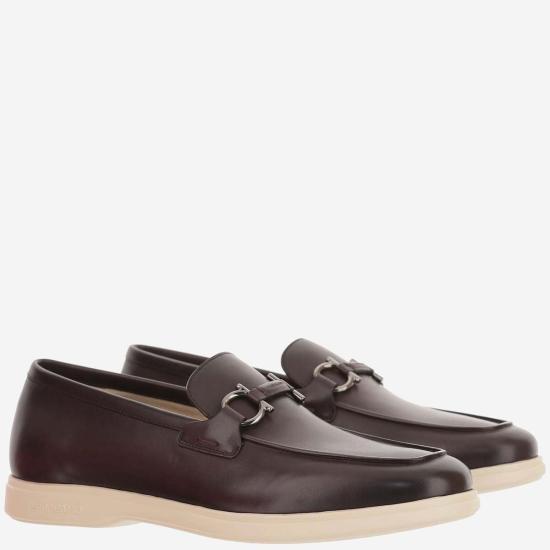  살바토레 페라가모 로퍼 페라가모 송아지 가죽  브라운 - SALVATORE FERRAGAMO