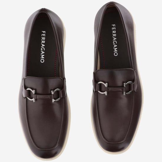  살바토레 페라가모 로퍼 페라가모 송아지 가죽  브라운 - SALVATORE FERRAGAMO