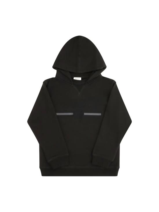  [키즈] 구찌 풀오버 키즈 코튼 후드티 프린트 스웨트셔츠 더스티 다크 그레이/MC