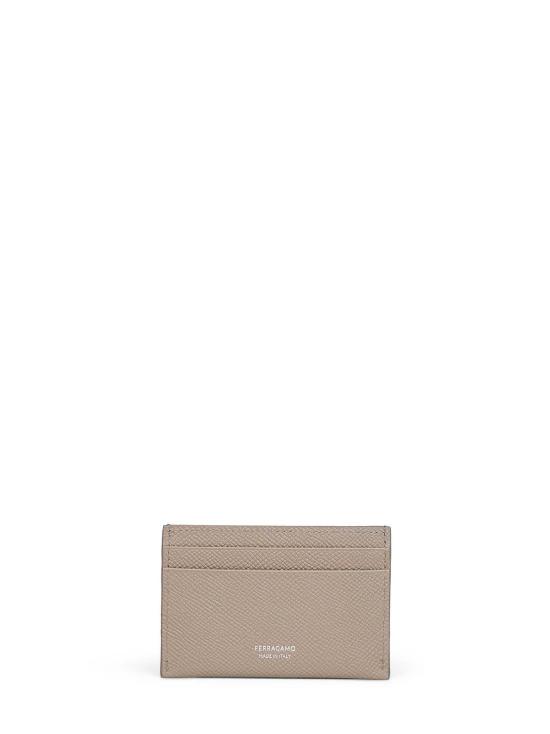  살바토레 페라가모 지갑 페라가모 간치니 해머드 카프스킨 신용카드  (그레이) - SALVATORE FERRAGAMO