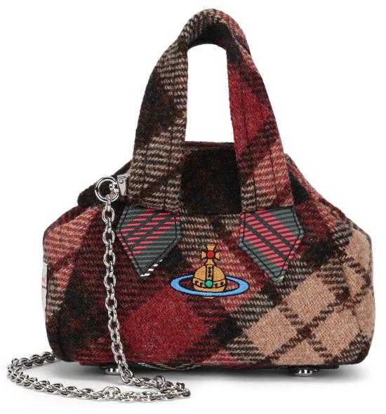  비비안웨스트우드 가방 비비안 웨스트우드 트위드 타탄 핸드백 멀티컬러 - VIVIENNE WESTWOOD