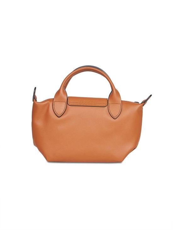  롱샴 가방 르 플리아쥬 엑스트라 가죽 핸드백 브라운 - LONGCHAMP