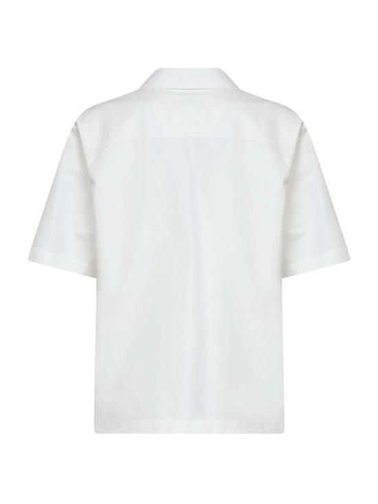  보테가베네타 셔츠 보테가 베네타 볼링  초크 코튼 포플린 화이트 - BOTTEGA VENETA