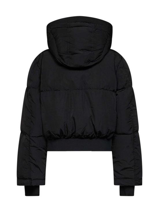  디젤 봄버 자켓 다운 재킷 후드 폴리아미드 패딩 재킷 블랙 - DIESEL