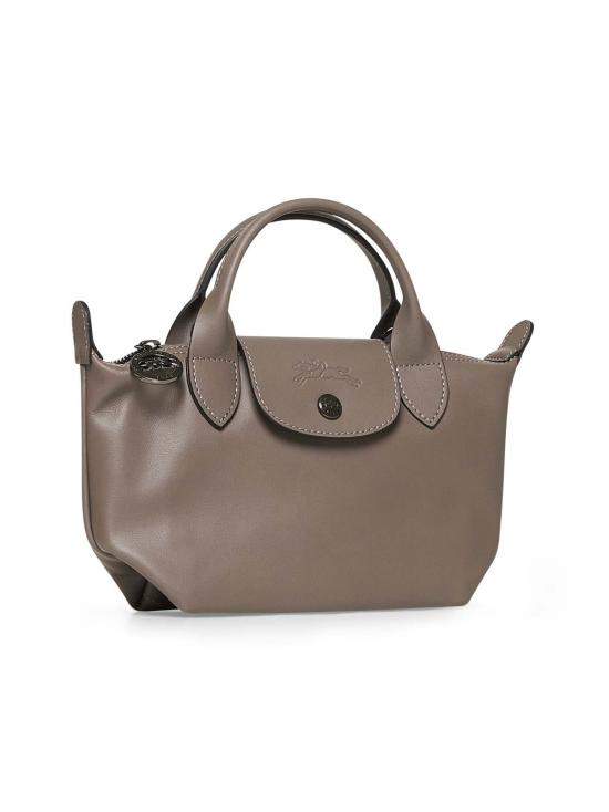  롱샴 가방 르 플리아쥬 XS 탑 핸들 핸드백 머드 - LONGCHAMP