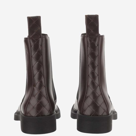  보테가베네타 부츠 보테가 베네타 첼시 벤 가죽  브라운 - BOTTEGA VENETA