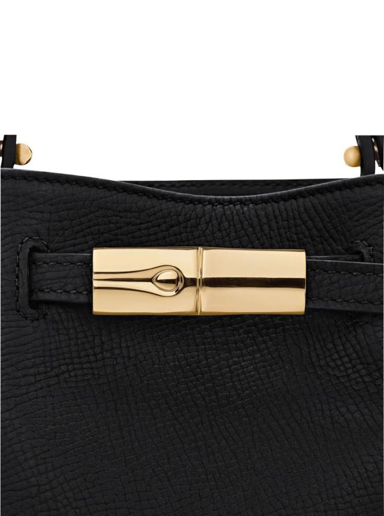  롱샴 가방 송아지 가죽 핸드백 블랙 - LONGCHAMP