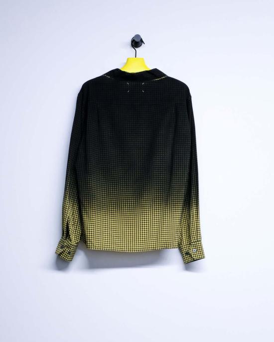  마르지엘라 긴팔 셔츠 메종  레이온 그라데이션 체크 - MAISON MARGIELA