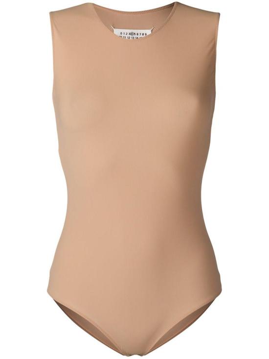  마르지엘라 바디수트 티셔츠 메종  슬리브리스 보디수트 - MAISON MARGIELA