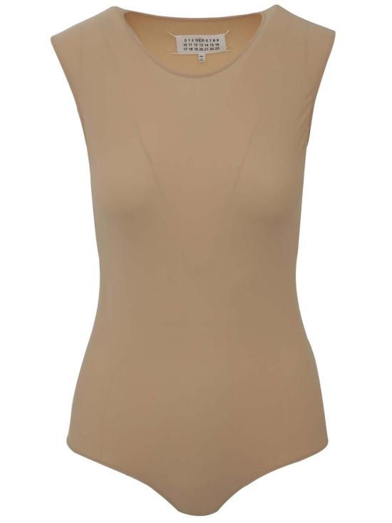  마르지엘라 바디수트 티셔츠 메종  슬리브리스 보디수트 - MAISON MARGIELA