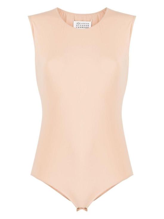  마르지엘라 바디수트 티셔츠 메종  슬리브리스 보디수트 - MAISON MARGIELA