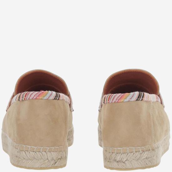  미소니 로퍼 미쏘니 비스코스 블렌드 에스파드리유 베이지 - MISSONI