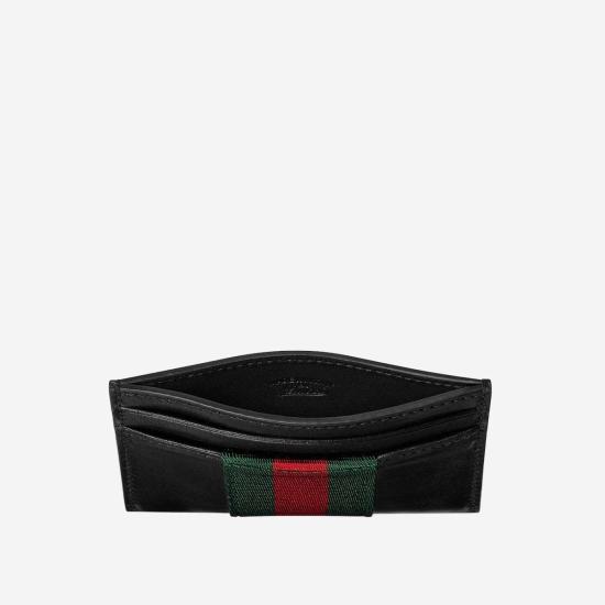  구찌 카드지갑 가죽 카드홀더 블랙 - GUCCI
