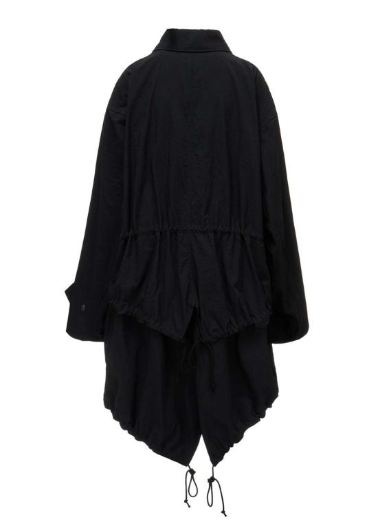  와이즈 요지 야마모토 패딩 Y's U 백 티어드 코트 블랙 - Y’S YOHJI YAMAMOTO