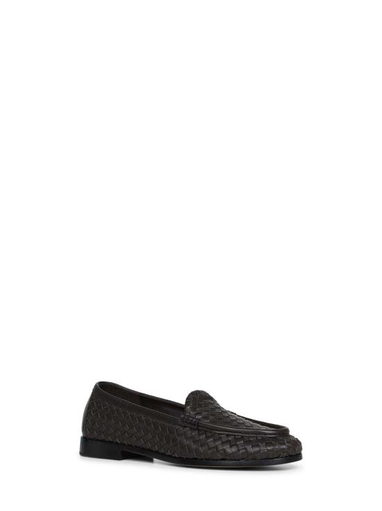  보테가베네타 로퍼 Bottega Veneta Silenzio 인트레치아토 나파 가죽  브라운 - BOTTEGA VENETA