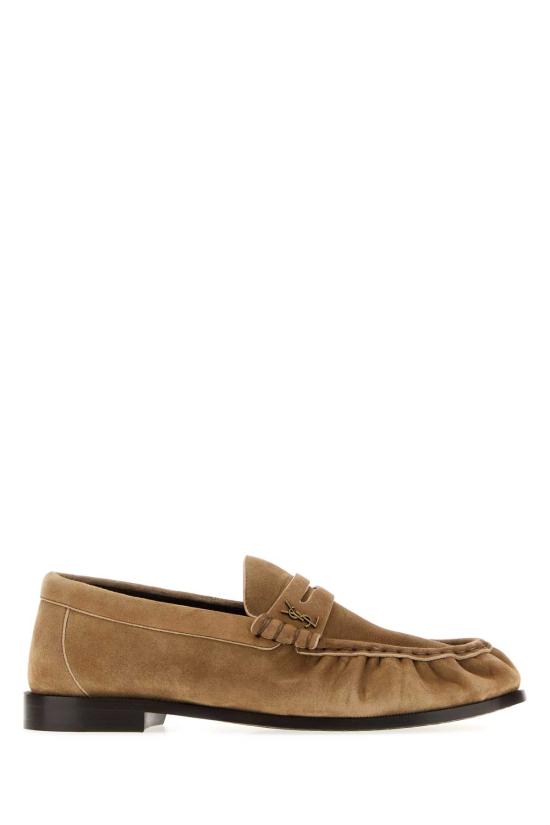26FW 생로랑 르 로퍼 수플 수에드 A001MM27DTT 9741 Beige o Tan