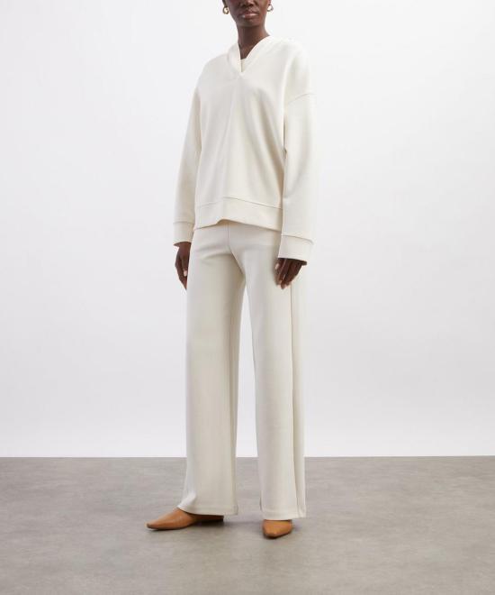 26FW 막스마라 메를로 코튼 트라우저 29786021 003 WHITE DOM - MAX MARA