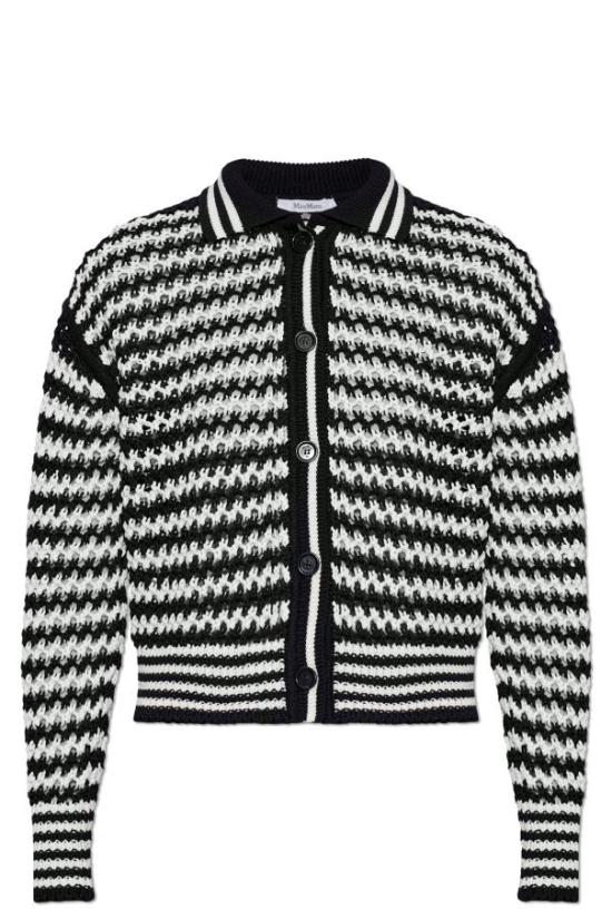 26FW 막스마라 가디건 21346041 005 WHITE BLUE DOM