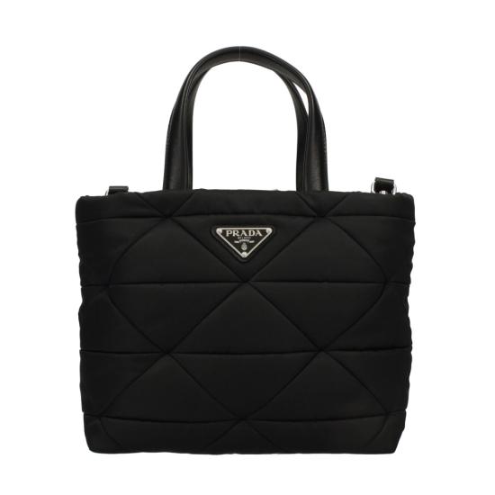 26FW 프라다 스몰 패딩 리나일론 토트백 1BG373 B9M RDJN F0002 BLACK DOM