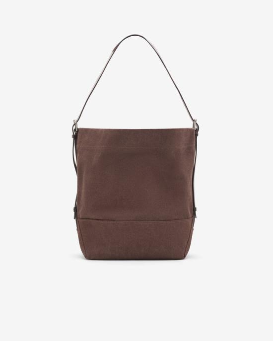 26FW 르메르 코튼 타이 다이 벨티드 토트백 BG0153 LF1697 490 DARK CHOCOLATE DOM