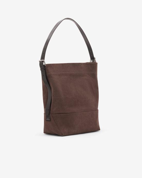 26FW 르메르 코튼 타이 다이 벨티드 토트백 BG0153 LF1697 490 DARK CHOCOLATE DOM - LEMAIRE