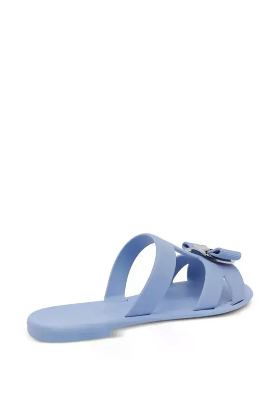  살바토레 페라가모 / 여성 뉴 바라 플레이트 스트랩 슬라이드 01J325 779976 LIGHT BLUE BPG - SALVATORE FERRAGAMO