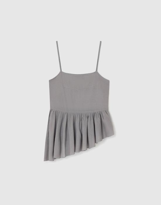 26SS 기마구아스 언밸런스 셔링 플리츠 탑 JOAN TOP GREY DOM