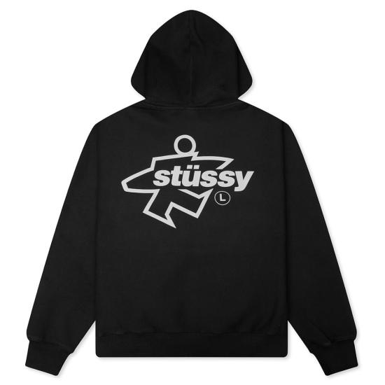  스투시 후드 티셔츠 1975180 FADEDBLACK FADED BLACK DOM - STUSSY