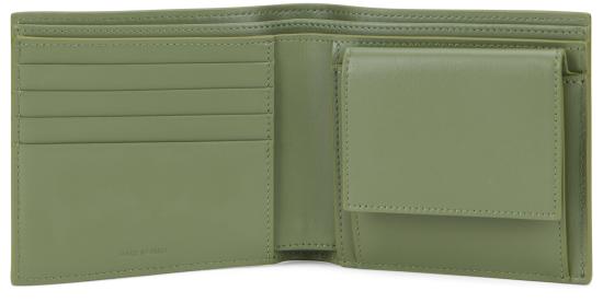 26SS 셀린느 바이폴드 월렛 그레인드 카프스킨 10C873GTZ GREEN - CELINE