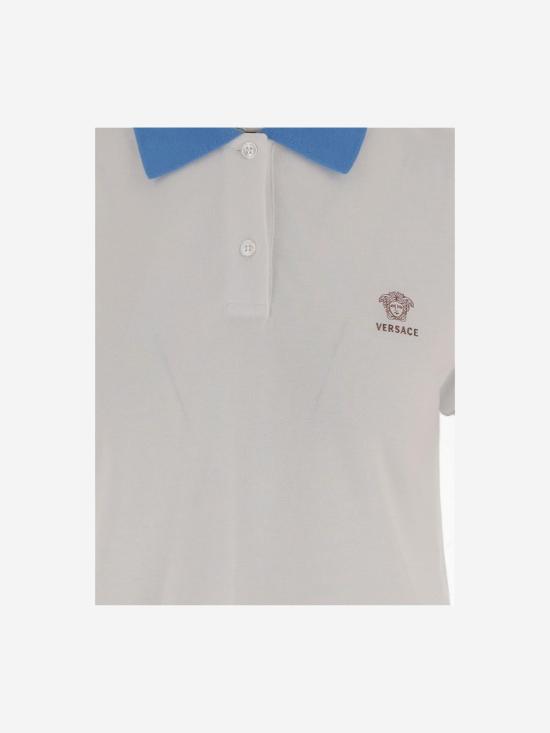 26SS 베르사체 폴로 티셔츠 1024235 WHITE - VERSACE