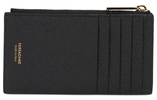 26FW 살바토레 페라가모 간치니 카드지갑 661453 BLACK - SALVATORE FERRAGAMO