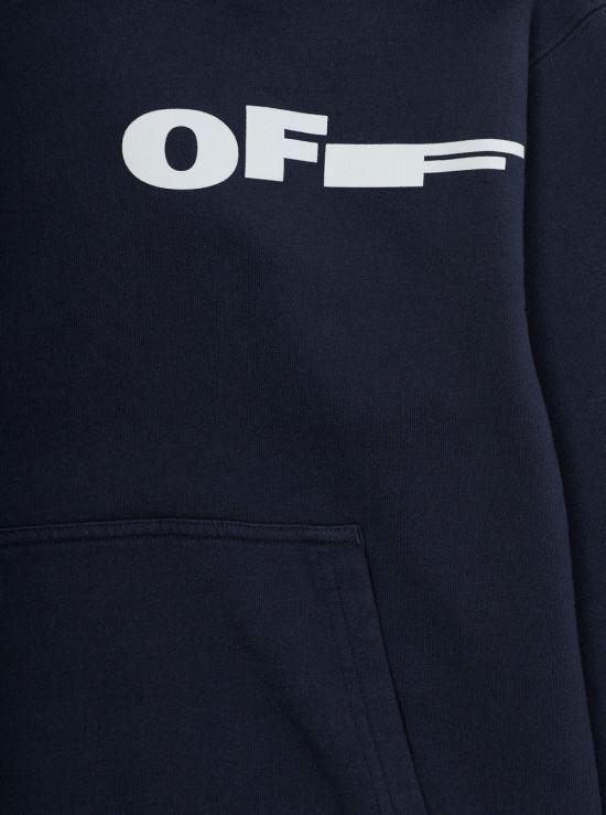 26SS 오프화이트 후드 티셔츠 44BBB001S26F NAVY - OFF WHITE