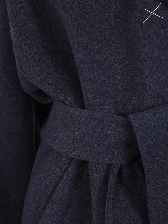 26FW 케이트 엘더 더블 울 벨티드 코트 6239547 205 CHARCOAL - KHAITE