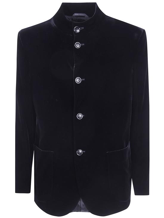 26FW 조르지오 아르마니 긴팔 셔츠 GM004677 TE10046 UC001 BLACK