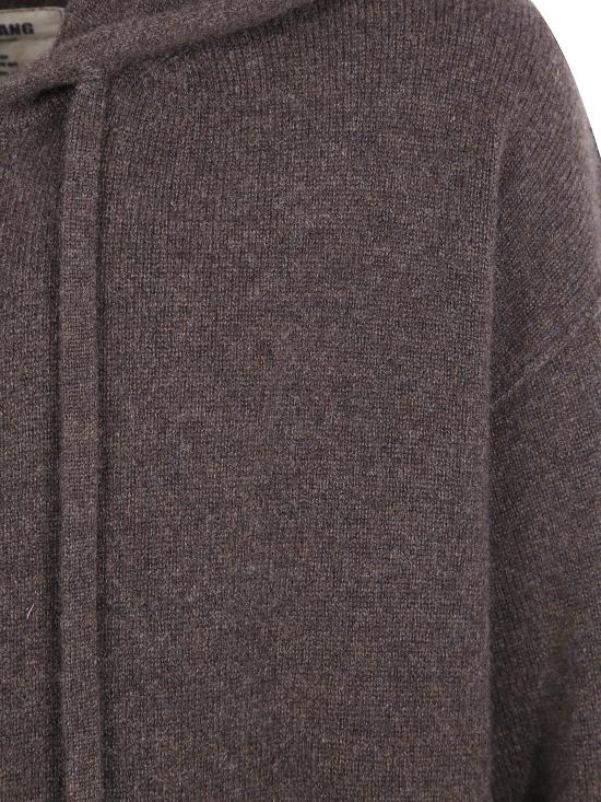 26FW 우마 왕 후드 티셔츠 UK7559 WS UW600 BROWN - UMA WANG