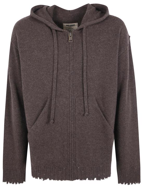 26FW 우마 왕 후드 티셔츠 UK7559 WS UW600 BROWN
