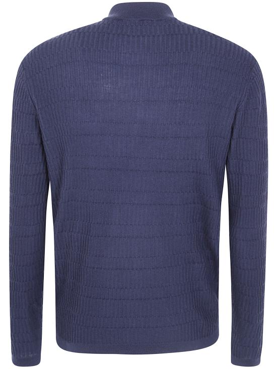 26FW 엠포리오 아르마니 가디건 EM006315 AF27831 FB065 FANCY STITCH NAVY - EMPORIO ARMANI