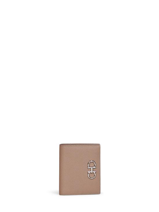 26FW 살바토레 페라가모 간치니 컴팩트 지갑 22D780154795489 TAUPE