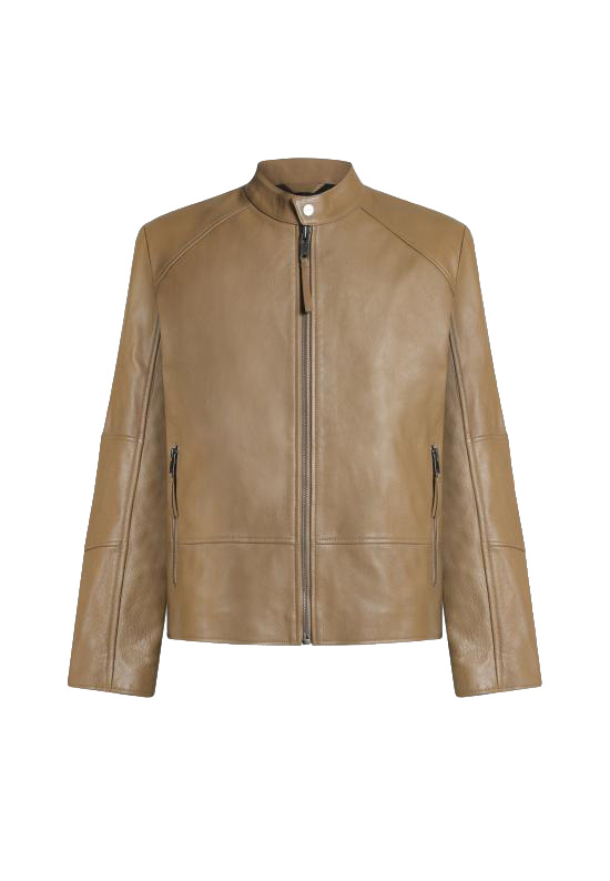 26FW 휴고보스 가죽 자켓 50564039 928 BEIGE DOM